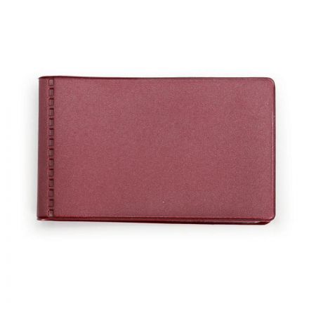 Визитница для 28 карт, горизонтальный, 60x100 мм, бордовый 2754-103