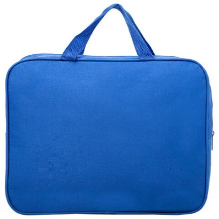 Папка на молнии с ручками STAFF EVERYDAY А4, 1 отделение, полиэстер, 80 мм, синяя, 270740