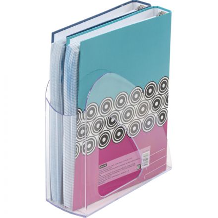 Вертикальный накопитель Attache пластиковый прозрачный ширина 90 мм