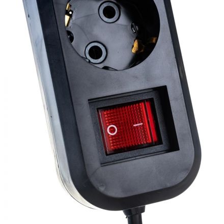 Удлинитель Атлант ПВС 3500Вт  4р/3м с выключателем(80022)