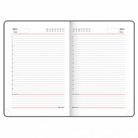 Ежедневник недатированный А5 (138х213 мм), BRAUBERG VISTA, под кожу, гибкий, 136 л., "Paradise", 112017