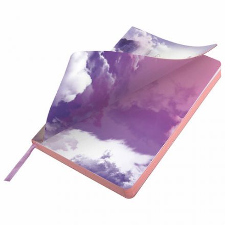 Ежедневник недатированный А5 (138х213 мм), BRAUBERG VISTA, под кожу, гибкий, 136 л., "Paradise", 112017