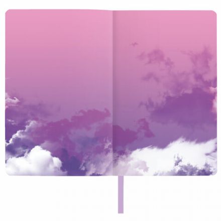 Ежедневник недатированный А5 (138х213 мм), BRAUBERG VISTA, под кожу, гибкий, 136 л., "Paradise", 112017