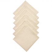 Салфетка 32х32см (к-т 6шт.), рогожка, 160г/м2, Рант бежевый