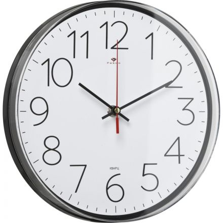 Часы настенные круг d=25см, основание черное Классика арт.2524-002 Часы настенные круг d=25см, основание черное Классика арт.2524-002
