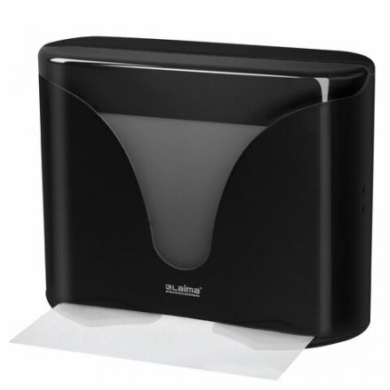 Диспенсер для полотенец EXTRA LAIMA PROFESSIONAL, (Система H2), Z-сложения, черный, ABS-пластик, 609473, 303369
