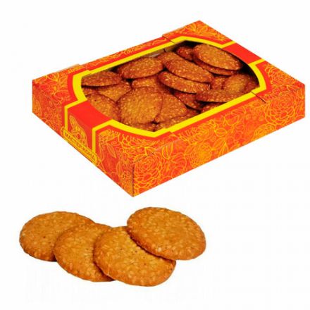 Печенье сдобное СЕВЕРНАЯ СТОЛИЦА "Вкусняшка" с кунжутом, 250 г, картонная коробка, 00-00000431
