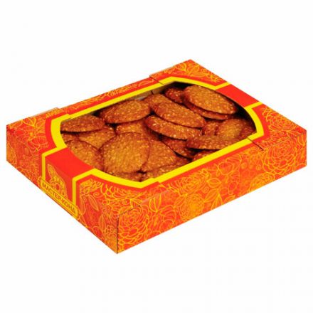 Печенье сдобное СЕВЕРНАЯ СТОЛИЦА "Вкусняшка" с кунжутом, 250 г, картонная коробка, 00-00000431