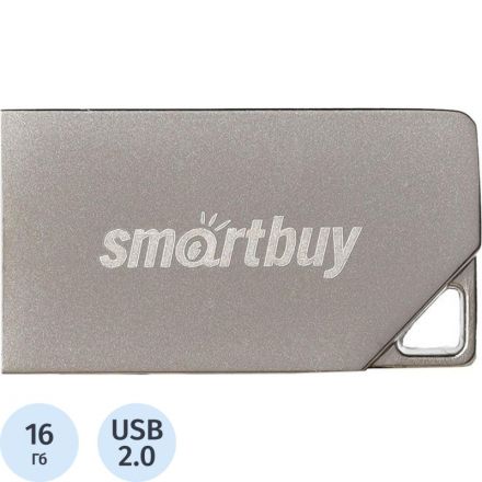 Флеш-память Smartbuy UFD 2.0 016GB MU30 Metal (SB016GBMU30)