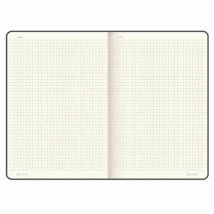 Блокнот БОЛЬШОЙ ФОРМАТ (180х250 мм) B5, BRAUBERG "Office", под кожу 80 л., клетка, красный, 113310