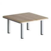 Стол журнальный DCT 808M.1 Дуб Каньон/Алюминий 800х800х400