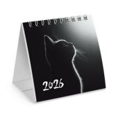 Календарь-домик настольный на гребне, 2026 г., BRAUBERG, 101х101 мм, "Милый котик", 117281