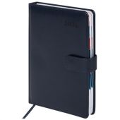 Ежедневник датированный 2026 А5 148х218 мм, GALANT "Ritter", под кожу, темно-синий, 117492