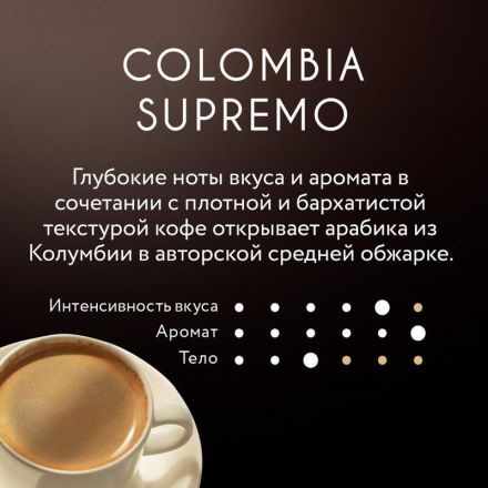 Кофе в зернах Jardin Colombia supremo 100% арабика 1 кг
