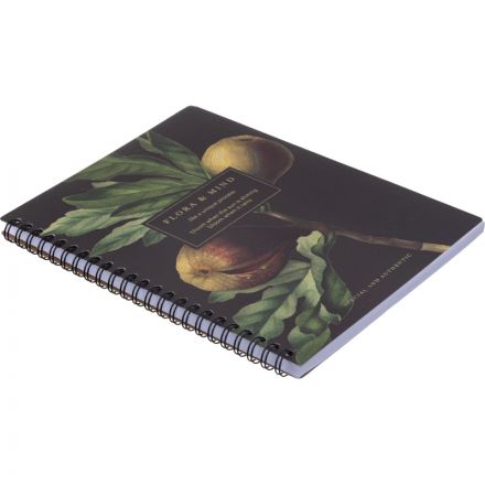 Тетрадь общая, BS, А5, 80л., клетка, спираль. Flora, инжир N4184