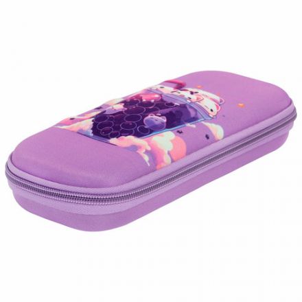 Пенал ЮНЛАНДИЯ, 1 отделение, карман, полиэстер/EVA, 22х10х5 см, "Bubble tea", 273190