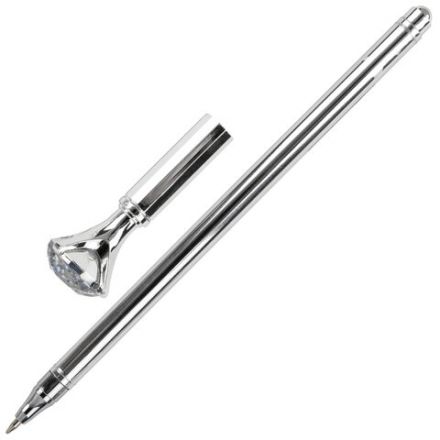 Ручка фигурная шариковая ЮНЛАНДИЯ "Кристалл", корпус ассорти, СИНЯЯ, пишущий узел 0,7 мм, 143788