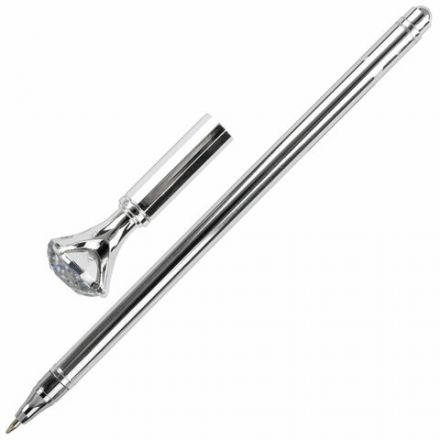 Ручка фигурная шариковая ЮНЛАНДИЯ "Кристалл", корпус ассорти, СИНЯЯ, пишущий узел 0,7 мм, 143788