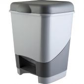 Контейнер для мусора с педалью 20 л., серый, 428
