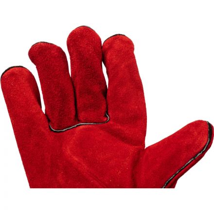 Краги Т-80 спилковые красные тип ТРЕК (флисовая подкладка) (Размер 10,5) Краги Т-80 спилковые красные тип ТРЕК (флисовая подкладка) (Размер 10,5)