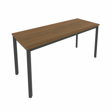 Slim Стол письменный на металлокаркасе С.СП-6.1 Орех/Антрацит металл 1580*600*750
