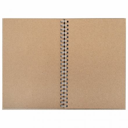 Скетчбук, крафт бумага 80 г/м2, 145х205 мм, 60 л., гребень, твердая обложка, BRAUBERG ART DEBUT, 115065