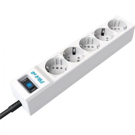 Сетевой фильтр PILOT sG, 10м, 4 розетки GP, 10А/2,2кВт, св. серый Сетевой фильтр PILOT sG, 10м, 4 розетки GP, 10А/2,2кВт, св. серый