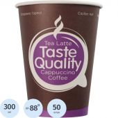 Стакан одноразовый TasteQuality бумажный разноцветный 300 мл 50 штук в упаковке