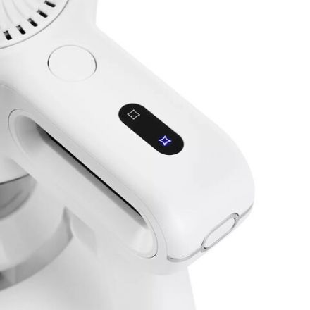 Пылесос вертикальный беспроводной KITFORT КТ-5117, потребляемая мощность 150 Вт, контейнер 0,5 л, белый