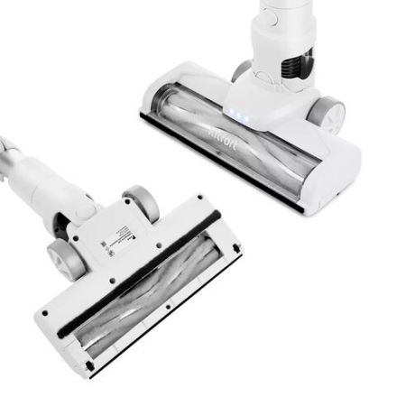 Пылесос вертикальный беспроводной KITFORT КТ-5117, потребляемая мощность 150 Вт, контейнер 0,5 л, белый