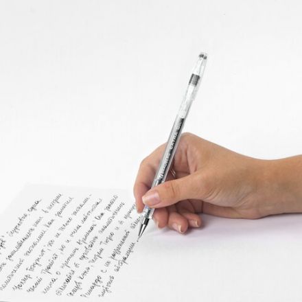 Ручка гелевая BRAUBERG "EXTRA", ЧЕРНАЯ, корпус прозрачный, узел 0,5 мм, линия 0,35 мм, 143900 Ручка гелевая BRAUBERG "EXTRA", ЧЕРНАЯ, корпус прозрачный, узел 0,5 мм, линия 0,35 мм, 143900