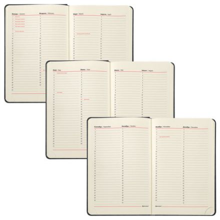 Ежедневник недатированный А5 138х213 мм BRAUBERG "Status" под кожу, 160 л., черный, 113361