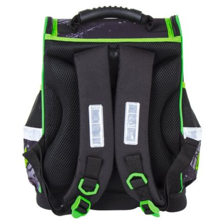 Ранец ЮНЛАНДИЯ WISE, 1 отделение, 3 кармана, устойчивое дно, "Offroad", 37х29х15 см, 228814