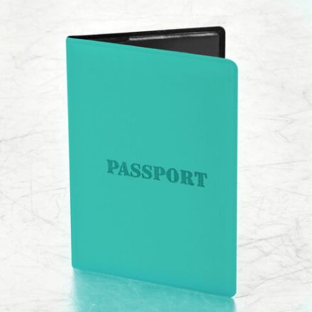 Обложка для паспорта, мягкий полиуретан, "PASSPORT", цвет "тиффани", STAFF, 238404 Обложка для паспорта, мягкий полиуретан, "PASSPORT", цвет "тиффани", STAFF, 238404
