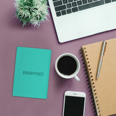 Обложка для паспорта, мягкий полиуретан, "PASSPORT", цвет "тиффани", STAFF, 238404 Обложка для паспорта, мягкий полиуретан, "PASSPORT", цвет "тиффани", STAFF, 238404