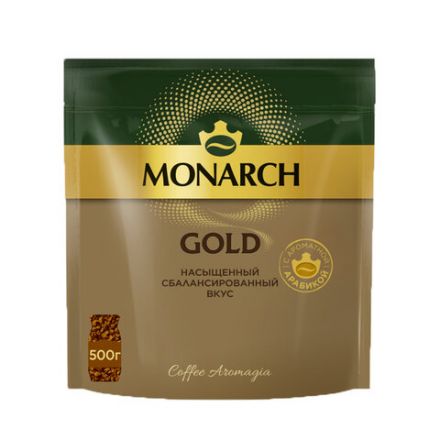 Кофе растворимый MONARCH "Gold", сублимированный, 500 г, мягкая упаковка Кофе растворимый MONARCH "Gold", сублимированный, 500 г, мягкая упаковка