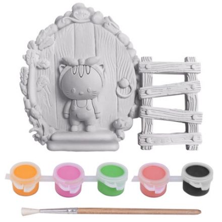 ПАННО ИЗ ГИПСА "СКАЗОЧНАЯ ДВЕРЦА", с красками и кистью для росписи, ассорти, BRAUBERG KIDS, 666013 ПАННО ИЗ ГИПСА "СКАЗОЧНАЯ ДВЕРЦА", с красками и кистью для росписи, ассорти, BRAUBERG KIDS, 666013