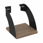 Навесные полки. Кронштейны+ЛДСП полка 200мм MAN-41-2 Дуб аризона/Чёрный металл 200*220*200