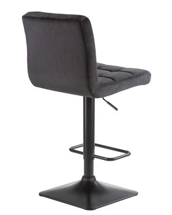 Набор 2 шт Стул барный DOBRIN DOMINIC, черный велюр (MJ9-101)