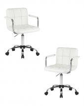 Набор 2 шт Офисное кресло для персонала DOBRIN TERRY, белый