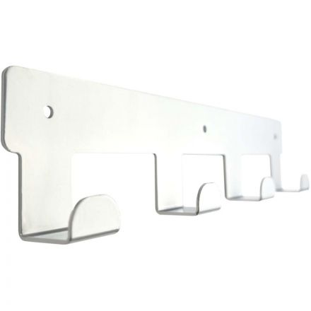 Вешалка настенная РЭ_H1041W, 4 крючка,белый (611036)