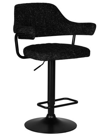 Набор 2 шт Стул барный DOBRIN CHARLY BLACK, черный твид (LEO18) Набор 2 шт Стул барный DOBRIN CHARLY BLACK, черный твид (LEO18)