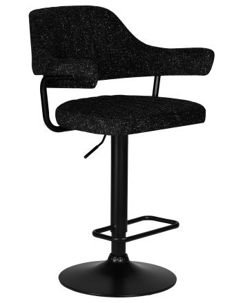 Набор 2 шт Стул барный DOBRIN CHARLY BLACK, черный твид (LEO18) Набор 2 шт Стул барный DOBRIN CHARLY BLACK, черный твид (LEO18)