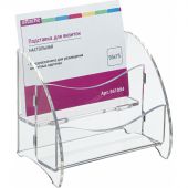 Подставка Attache настольная для визиток 95x75 мм 2 отделения