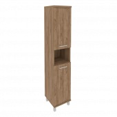 First Шкаф высокий узкий левый KSU-1.5 (L) Дуб табак 401*432*2060