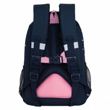 Рюкзак GRIZZLY школьный, анатомическая спинка, 2 отделения, для девочек, "WINK", 40х27х20 см, RG-460-6/4