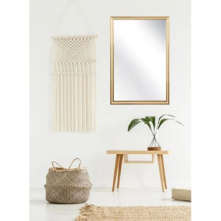 Зеркало МГЛ_настенное Комус Мебель 120К (400x600) багет ПВХ бежев.косичка