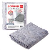 Тряпка для мытья пола 80х100 см, плотность 180 г/м2, серое ХПП, 80% хлопок, 20% полиэфир, "Эконом" LAIMA, 600836