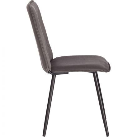 Стул Комус Мебель FRANK велюр, 47х54х86, серый Стул Комус Мебель FRANK велюр, 47х54х86, серый