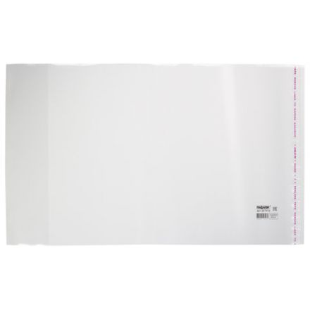 Обложка ПП со штрихкодом для учебников старших классов МАЛОГО ФОРМАТА, КЛЕЙКИЙ КРАЙ, 70 мкм, 230х380 мм, прозрачная, ПИФАГОР, 227412